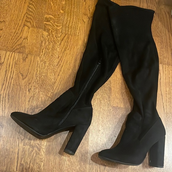 Knee High Black Boots - Picture 2 of 3
